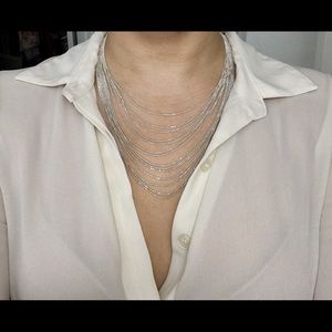 Silver Multi-Strand Necklace